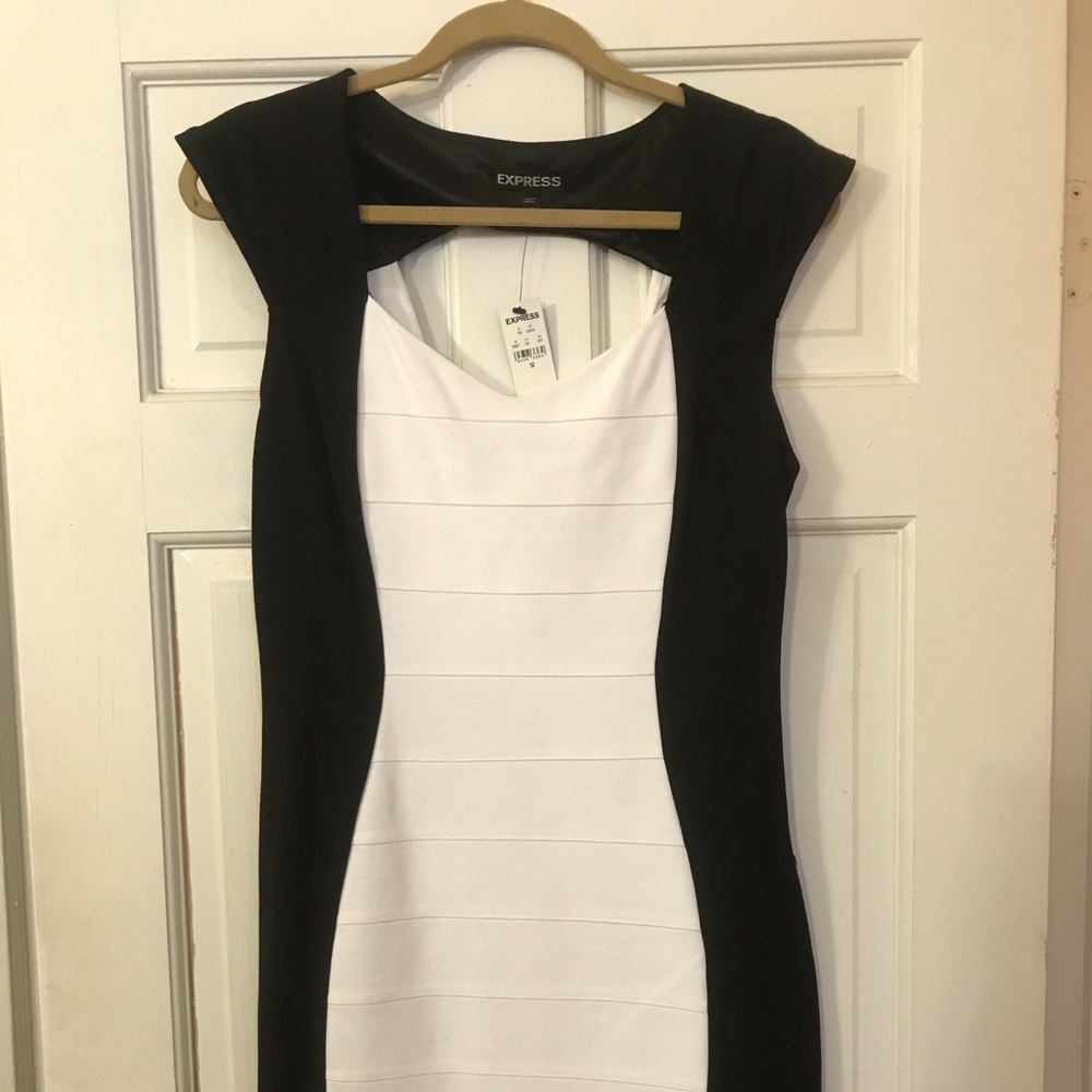 Express cap sleeve mini dress